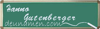 Hanno Gutenberger Visitenkarte